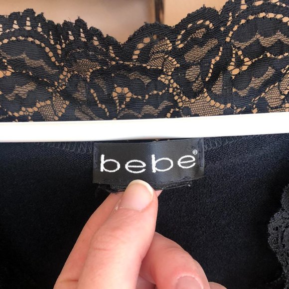 bebe Lace Cardigan Vtg 90s - Picture 4 of 4